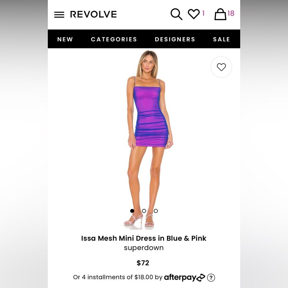 Superdown mesh mini dress